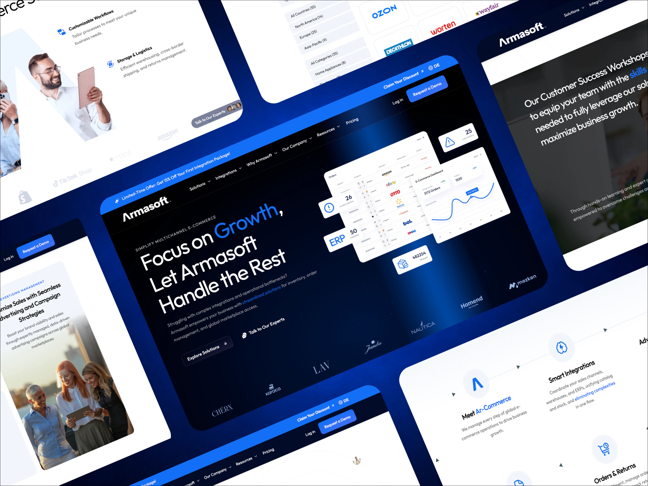 Armasoft e-commerce operations interface