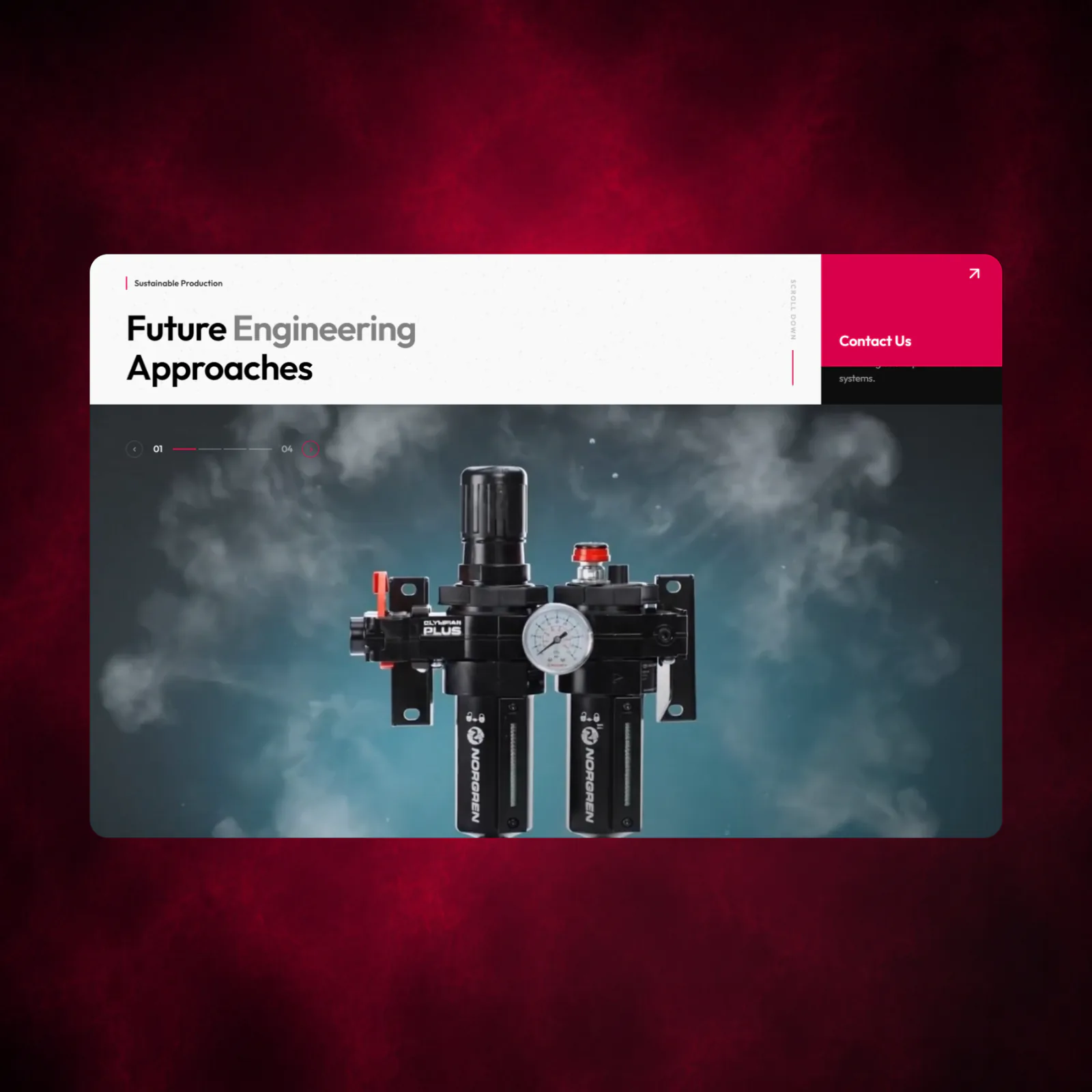 Milano Engineering interface preview in motion