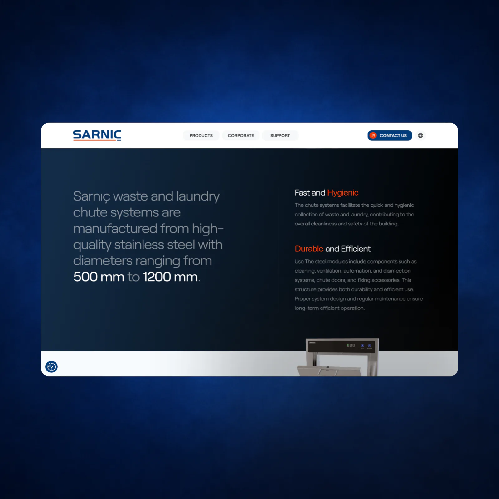 Sarnıç interface preview in motion
