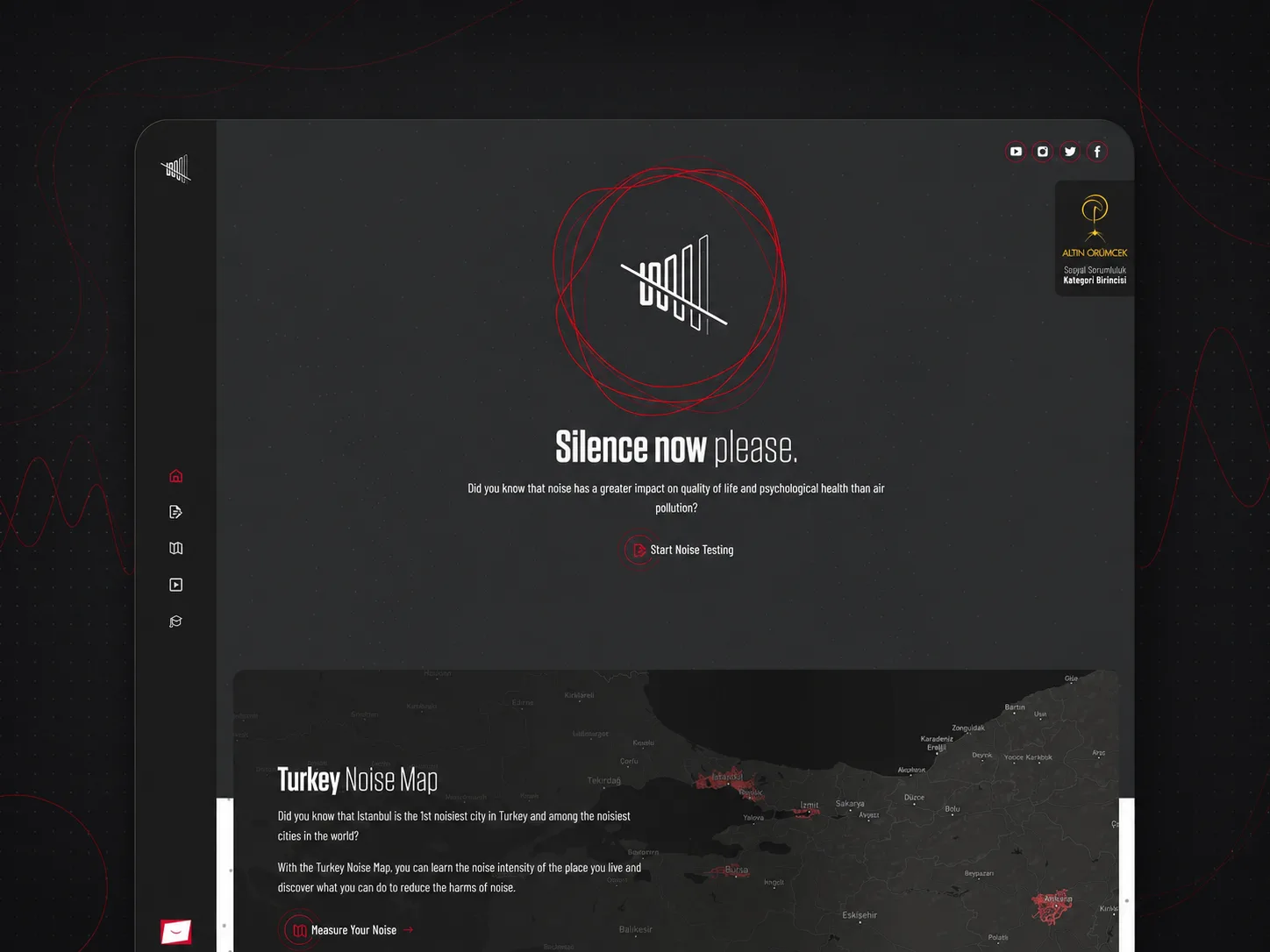 Şehri Sessize Al interface preview in motion